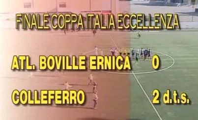FINALE COPPA ITALIA: ATLETICO BOVILLE-COLLEFERRO 0-2