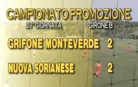 GRIFONE MONTEVERDE – NUOVA SORIANESE 2-2