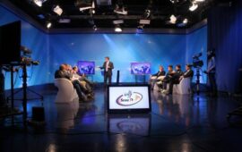 PHOTOGALLERY DI “CALCIO D’ ANGOLO”…OSPITI IN STUDIO I DUE FRATELLI FERAZZOLI, PLACIDI E MASTROSANTI DEL MACCARESE E MARIO GALLACCIO