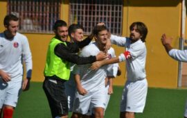 LIBERTAS CASILINA, IACOBELLI-GOL REGALA AI SUOI IL PARI CON LA VIGOR PERCONTI: “DEDICATO A MIO PADRE”