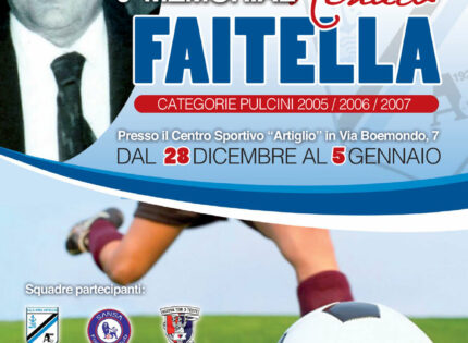6° MEMORIAL RENATO FAITELLA: DISPUTATE LE TRE FINALISSIME!