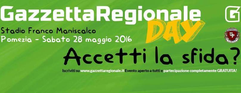 IL 28 MAGGIO IL PRIMO GAZZETTA REGIONALE DAY