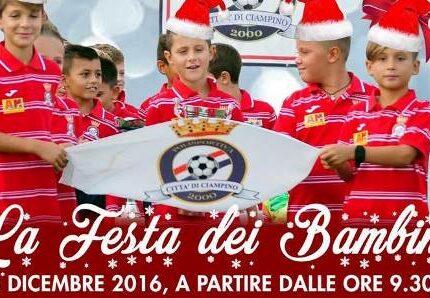 L’ 8 Dicembre grande festa per la presentazione dell’ VIII Torneo di Natale “Città di Ciampino”