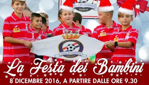 L’ 8 Dicembre grande festa per la presentazione dell’ VIII Torneo di Natale “Città di Ciampino”