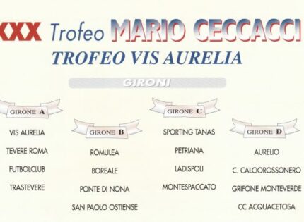 XXX Torneo Mario Ceccacci, oggi pomeriggio in programma le Semifinali