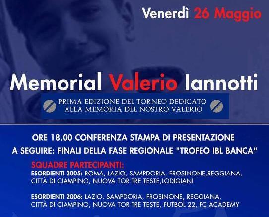 Memorial Valerio Iannotti, a Ciampino è tutto pronto per la prima edizione