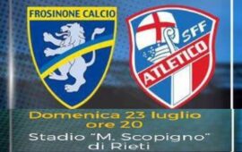 Amichevole di lusso per l’Sff Atletico che il 23 luglio affronterà il Frosinone al campo sportivo del Terminillo
