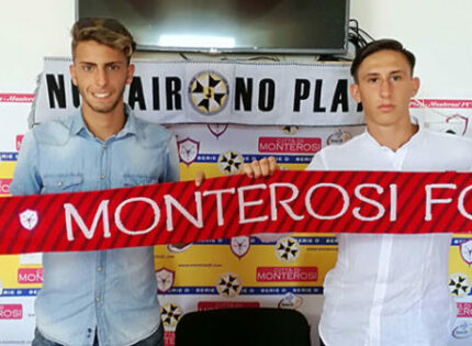 Monterosi, firmano due under classe 99: dalla N.T.T.Teste ecco Rasi e Sperandio