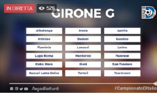 Serie D, ufficiale: il Girone G torna sardolaziale, c’è il Latina