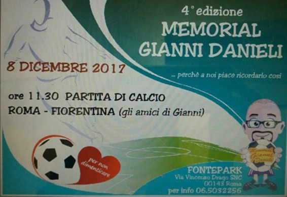 IV Memorial “Gianni Danieli”, domani mattina si scende in campo al Fontepark