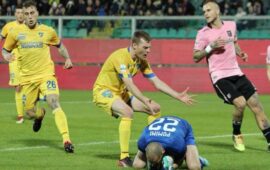 Il Frosinone crolla a Palermo: al Barbera finisce 1 – 0 per i rosanero