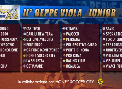 II Torneo Beppe Viola Junior, le 32 squadre partecipanti