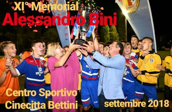 Memorial Alessandro Bini, i gironi dell’undicesima edizione