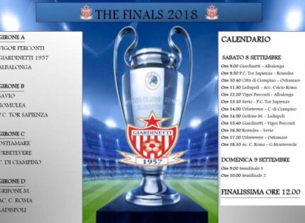 Torneo The Finals 2018, domani in campo per la fase a gironi