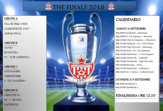 Torneo The Finals 2018, domani in campo per la fase a gironi
