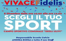 Grottaferrata, l’8 dicembre grande festa “VivaceFidelis – Scegli il tuo Sport”