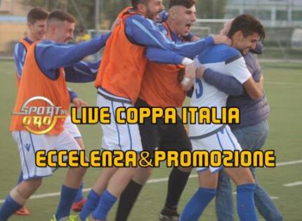 Live Coppa Italia Eccellenza&Promozione, dalle 14:30 gli aggiornamenti in tempo reale
