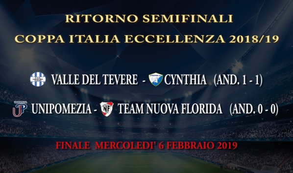 Coppa Italia di Eccellenza, oggi pomeriggio ci si gioca il pass per la finalissima del 6 febbraio