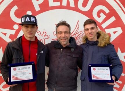 Atletico 2000: premiati Gabrielli e Piacentini, da sempre biancorossi