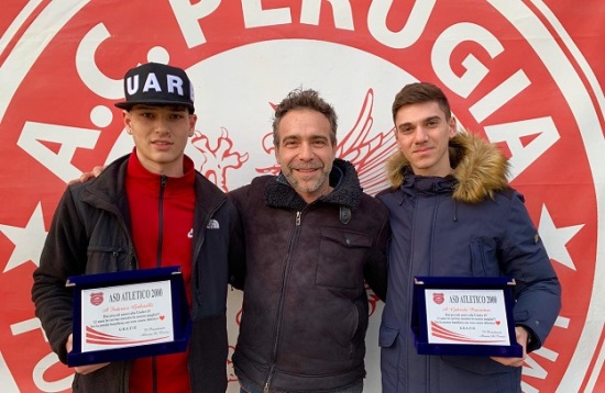 Atletico 2000: premiati Gabrielli e Piacentini, da sempre biancorossi