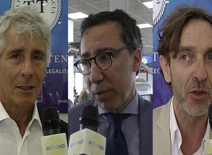 Andrea Abodi e Roberto Tavani in visità alla Palestra della Legalità di Ostia, le interviste