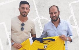 Il centrocampista classe 94 Fabio Ferrari é dell’Eretum Monterotondo
