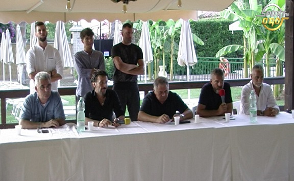 Conferenza stampa del nuovo tecnico dell’Aprilia Racing Club Giovanni Greco alla Pineta dei Liberti, il servizio