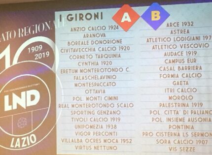 Eccellenza 2019/2020: la composizione dei gironi, la prima giornata e gli abbinamenti dei preliminari di Coppa Italia