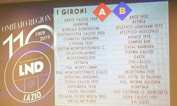 Eccellenza 2019/2020: la composizione dei gironi, la prima giornata e gli abbinamenti dei preliminari di Coppa Italia