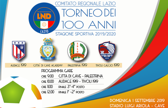 “Torneo dei 100 anni”, domenica mattina il quadrangolare allo Stadio Luigi Ariola di Cave