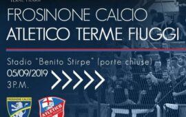 Atletico Terme Fiuggi, giovedì 5 settembre amichevole a Frosinone