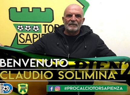 P.C. Tor Sapienza, il nuovo allenatore è Claudio Solimina