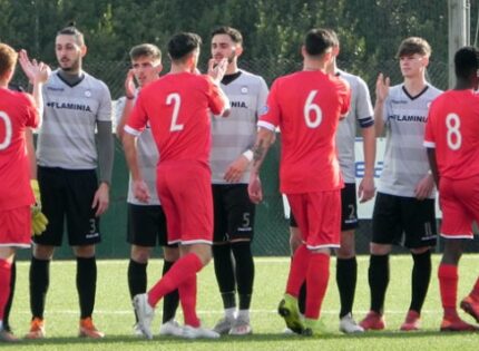Il Flaminia recupera due gol al Monterosi che recrimina per un rigore non concesso