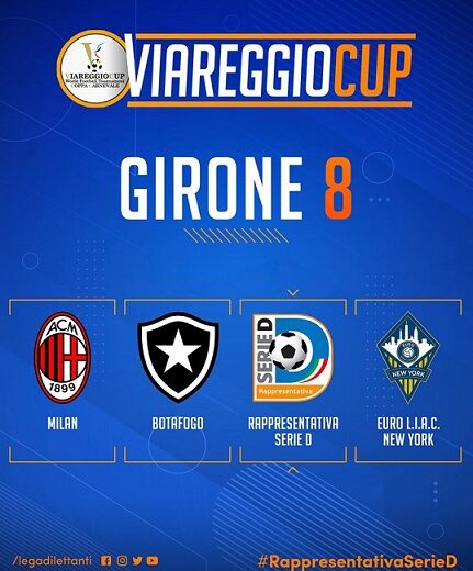 Rappresentativa Serie D, per il Viareggio Cup Giannichedda convoca 4 giocatori di squadre laziali