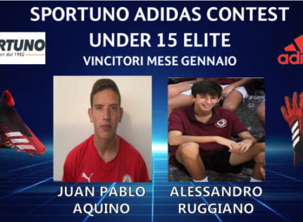 Sportuno Adidas Contest, domenica nel corso di Sport in Oro le premiazioni della categoria U15