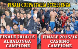 Amarcord Coppa Italia Eccellenza, giovedì sera le Finali 2014/2015 e 2015/2016. Dalle 20,30 su Rete Oro News