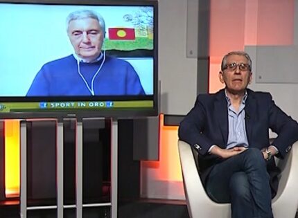 Le domande del Presidente dell’Ostiamare Luigi Lardone a Sibilia nel corso di SPORT IN Oro