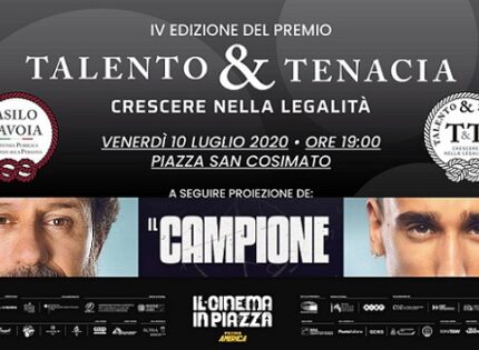 Talento&Tenacia, venerdì 10 luglio la premiazione in Piazza San Cosimato a Trastevere