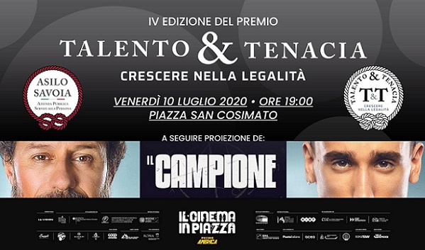 Talento&Tenacia, venerdì 10 luglio la premiazione in Piazza San Cosimato a Trastevere