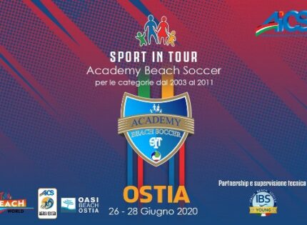 Dal 26 al 28 Giugno il 1^ Campus Beach Soccer Academy Sport in Tour ad Ostia