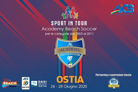 Dal 26 al 28 Giugno il 1^ Campus Beach Soccer Academy Sport in Tour ad Ostia