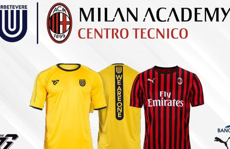 L’Urbetevere diventa centro tecnico di formazione AC Milan