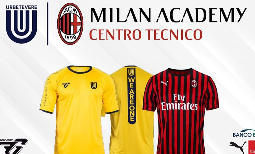 L’Urbetevere diventa centro tecnico di formazione AC Milan