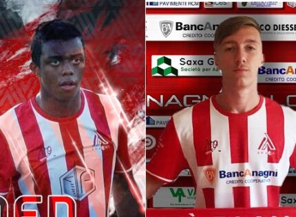 Città di Anagni, confermati i classe 2001 Lucas Savo e Riccardo Rosi