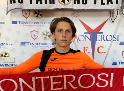 Monterosi, dalla Viterbese arriva in prestito il portiere classe 2002 Carlo Torelli