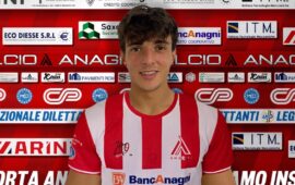 Cittá di Anagni, in prestito dall’Empoli arriva il classe 2001 Andrea Ruscetta