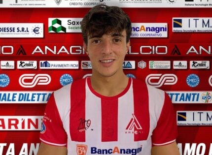 Cittá di Anagni, in prestito dall’Empoli arriva il classe 2001 Andrea Ruscetta