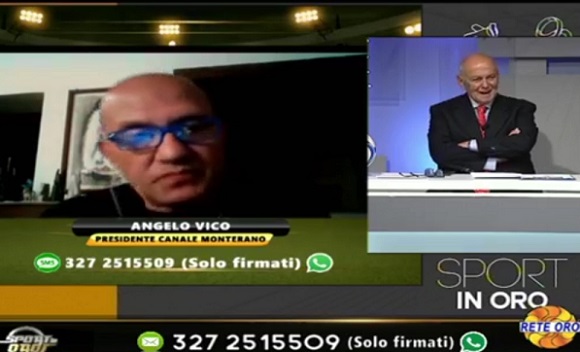 L’intervento del Presidente del Canale Monterano Angelo Vico in collegamento skype a Sport In Oro