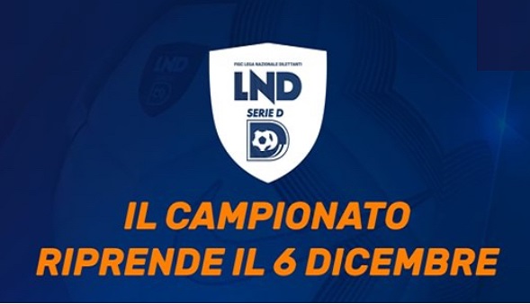 Serie D, ufficiale: Il campionato riprenderà il 6 dicembre con le partite della 7° giornata
