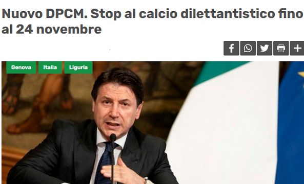 Stop al calcio dilettantistico, il servizio